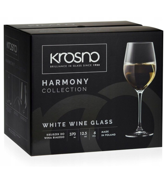 KPL.KIELISZKÓW WINO BIAŁE HARMONY 390ML 6SZT   KR/