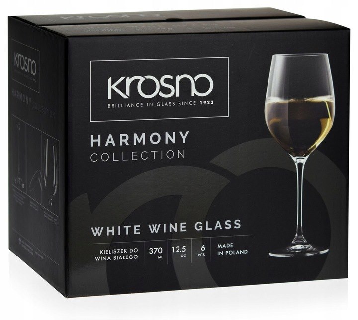 KPL.KIELISZKÓW WINO BIAŁE HARMONY 390ML 6SZT   KR/
