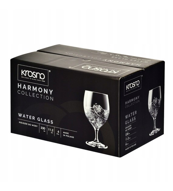 KPL KIELISZKÓW DO WODY 6SZT 330ML HARMONY KR/