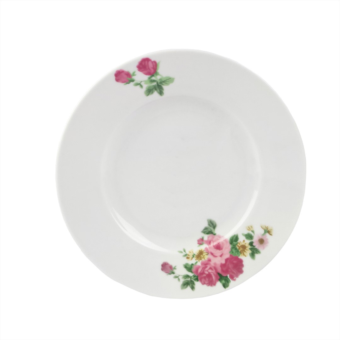 TALERZYK DESEROWY 19CM RÓŻYCZKI QRD22421-1