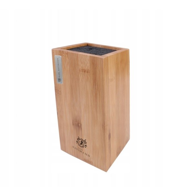 BAMBUSOWY BLOK STOJAK NA NOŻE 10,8x10,8x23CM KHA27