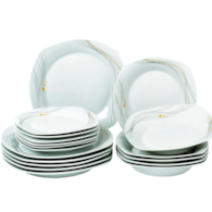 KPL. OBIADOWY 18CZ KWADRAT VERONA LINIE PORCELANA