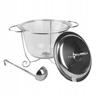 NACZYNIE ŻAROODPORNE Z PODGRZEWACZEM 3,9L HASU7