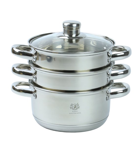 GARNEK DO GOTOWANIA NA PARZE 18CM 3CZ. HASU13