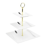 PATERA TRZY-POZIOMOWA ZŁOTA VIVA