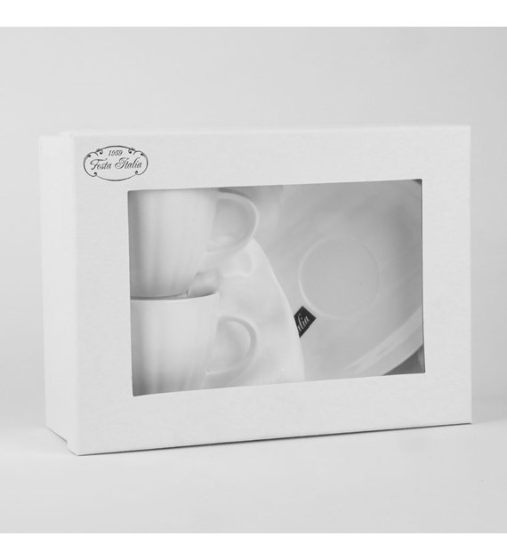 KPL. 2X FILIŻANKA ZE SPODKIEM RIGINA 180ML PI108CD