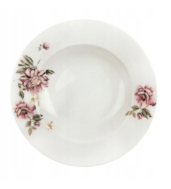 TALERZ GŁĘBOKI 23CM KWIATY FIT10