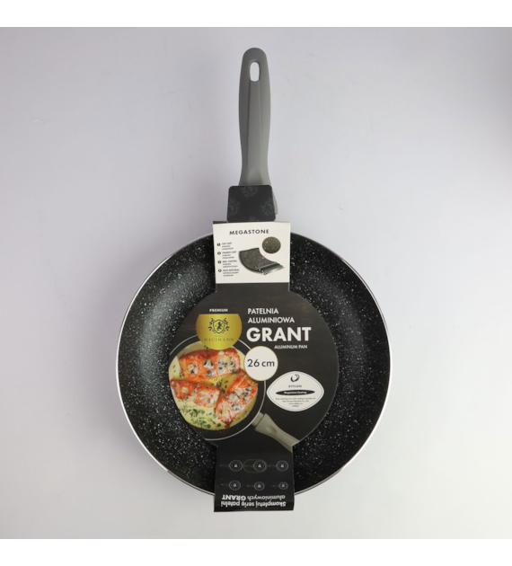 PATELNIA ALUMINIUMA 26CM MEGASTONE GRANT PF26