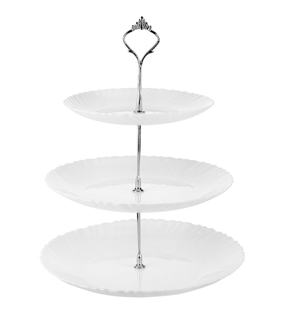 PATERA 3-POZIOMOWA AGNES SREBRNA