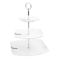 PATERA TRZY-POZIOMOWA SREBRNA IZABELLA