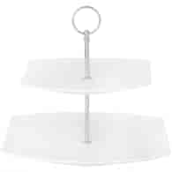 PATERA DWU POZIOMOWA SREBRNA IZABELLA