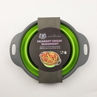 SKŁADANY CEDZAK SILIKONOWY 24,5CM OKRĄGŁY KHT22