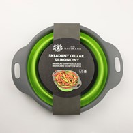 SKŁADANY CEDZAK SILIKONOWY 29,5CM OKRĄGŁY  KHT23