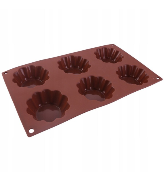 FORMA DO MUFFINEK SILIKONOWA 6SZT 28,5CM KHT30