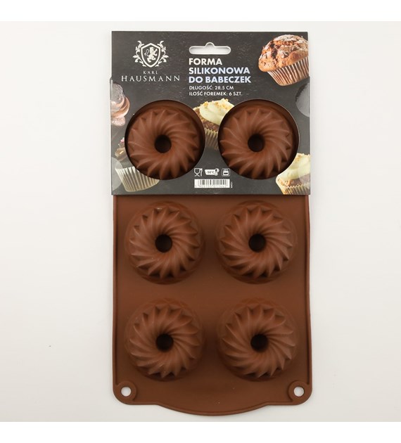 FORMA DO BABECZEK SILIKONOWA 6SZT 28,5CM KHT31