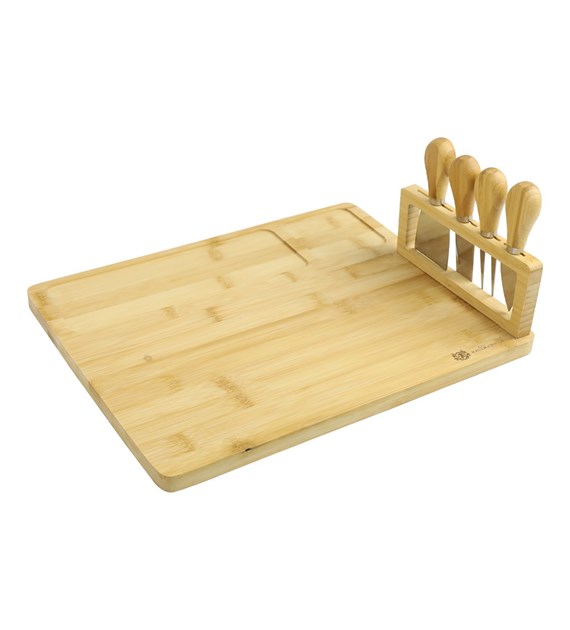BAMBUSOWA DESKA DO SERÓW 28x35,5x8,5CM H82214