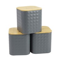 KPL 3 SZARY POJEMNIKÓW STALOWYCH VINTO  GS-03074A