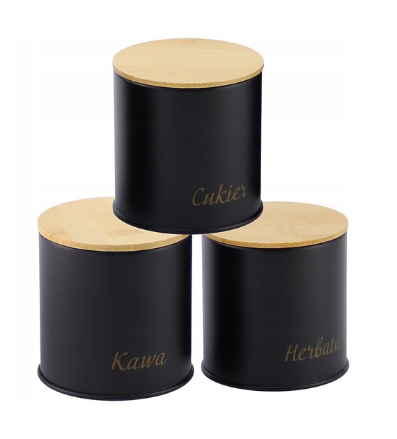 KPL.POJEMNIKÓW STAL ALASKA 3 SZT CZARNE GS-03613A