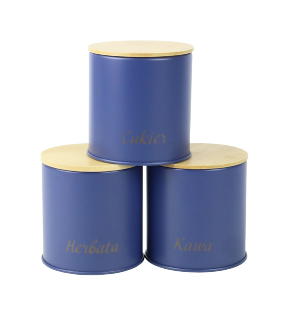 KPL 3 NIEBIESKICH POJEMNIKÓW STAL.ALASKA GS-03613A