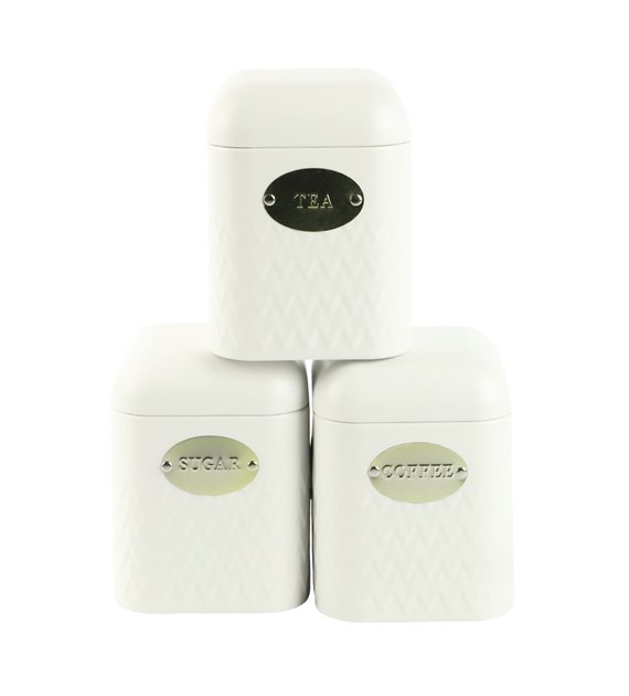 KPL.POJEMNIKÓW STAL ESTELLA 3SZT BIAŁE GS-03652