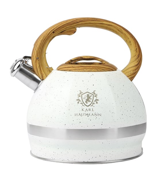 CZAJNIK STAL. 3L BIAŁY/MARM IRYDA GS-04140C