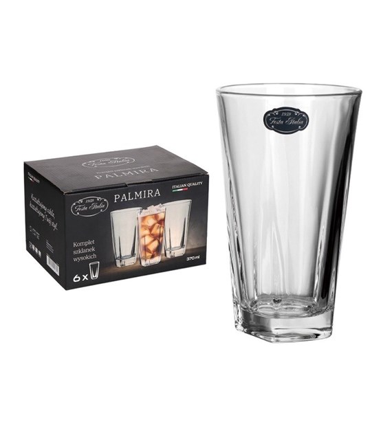 KPL 6 SZKLANEK WYSOKICH 370ML PALMIRA LXY4307