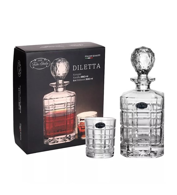 KPL.KARAFKA 850ML/6 SZKLANEK 300ML DILETTA GB12114