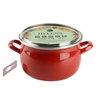 GARNEK EMALIOWANY CZERW. HELENA 4L 20CM ZX20