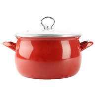 GARNEK EMALIOWANY CZERW. HELENA 5,5L 22CM ZX22