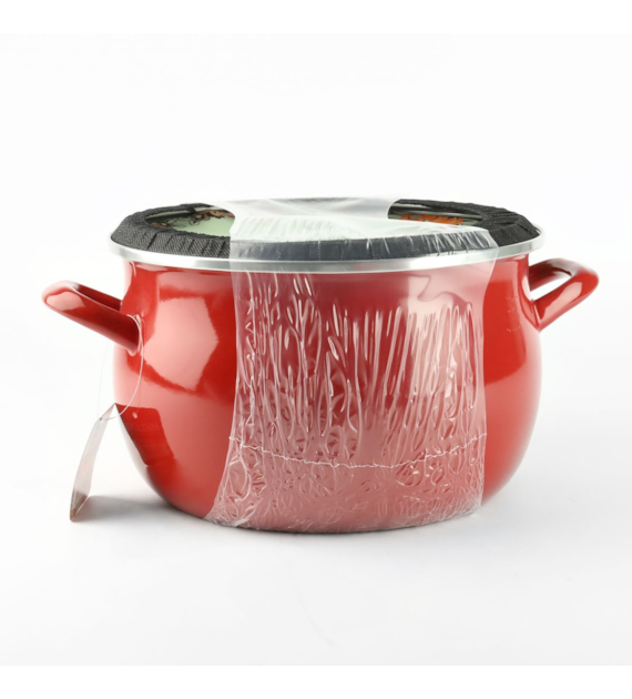 GARNEK EMALIOWANY CZERW. HELENA 6,5L 24CM ZX24