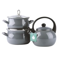 CZAJNIK EMALIOWANY SZARY 2,2L JANOSIK FT7