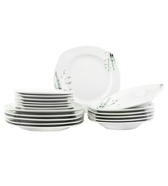 KPL. OBIADOWY 18CZ KWADRAT PORCELANA VERONA ZIMA