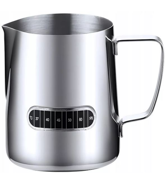 STALOWY MLECZNIK Z TEMPERATURĄ 550ML 23KB-147-2