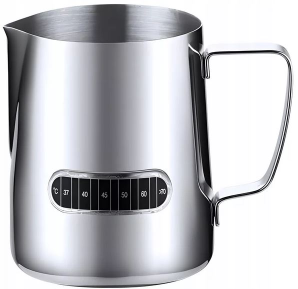 STALOWY MLECZNIK Z TEMPERATURĄ 550ML 23KB-147-2