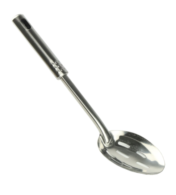 ŁYŻKA CEDZAKOWA STALOWA 30CM 23KB-743