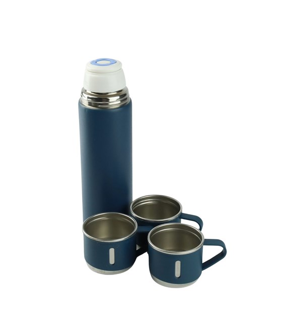 KPL.TERMOS NIERDZEWNY 500ML Z 3 KUBKAMI 23KC-139-1
