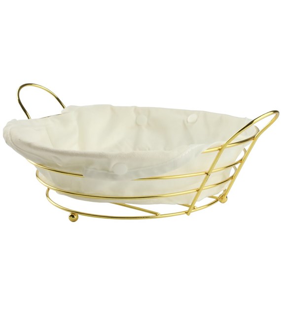 KOSZYK NA PIECZYWO CHLEB BIAŁY ZŁOTO 23KC-255