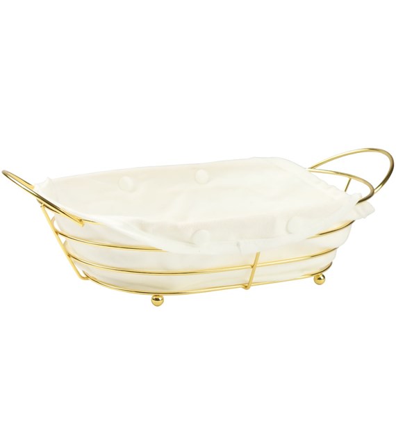 KOSZYK NA PIECZYWO CHLEB BIAŁY ZŁOTO 23KC-256