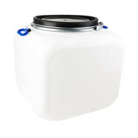 BECZKA 100L KWADRATOWA Z OBEJMĄ I KRANEM