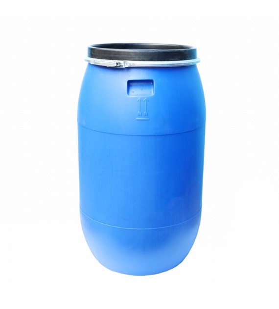 BECZKA 220L Z OBEJMĄ I KRANEM