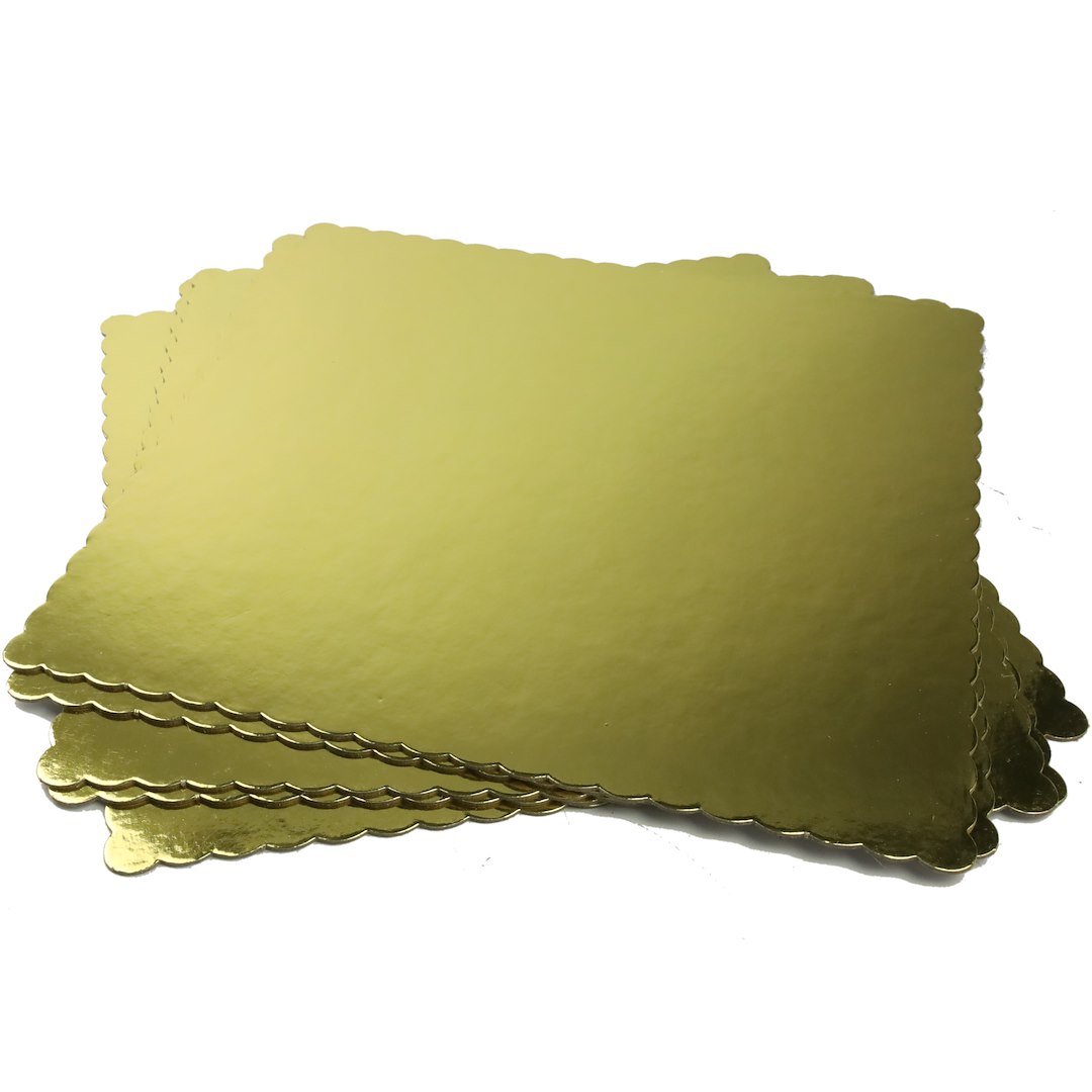 KPL 5SZT PODKŁAD TORT KWADRA. ZŁ. 35CM 23KA-231-2G