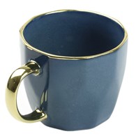 KUBEK PORCELANOWY 400ML ZŁOTY/GRANATOWY PL24003G