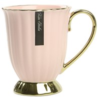 KUBEK PORCEL.240ML ZŁOTY/RÓŻOWY PL24008R