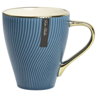 KUBEK PORCELANOWY 400ML ZŁOTY/GRANATOWY PL24009G