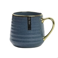 KUBEK PORCELANOWY 570ML ZŁOTY/GRANATOWY PL24011G