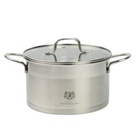 GARNEK STALOWY 18/10 TYTAN 22CM TYT22