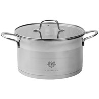 GARNEK STALOWY 18/10 TYTAN 24CM TYT24