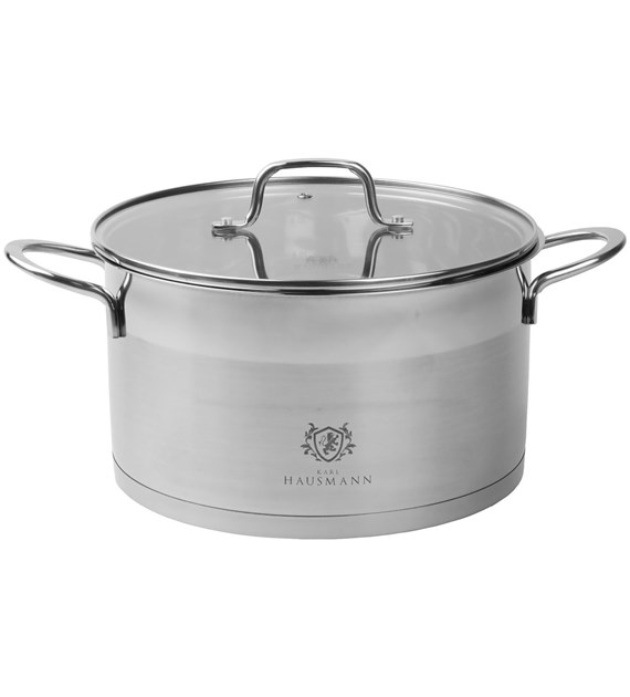 GARNEK STALOWY 18/10 TYTAN 24CM TYT24