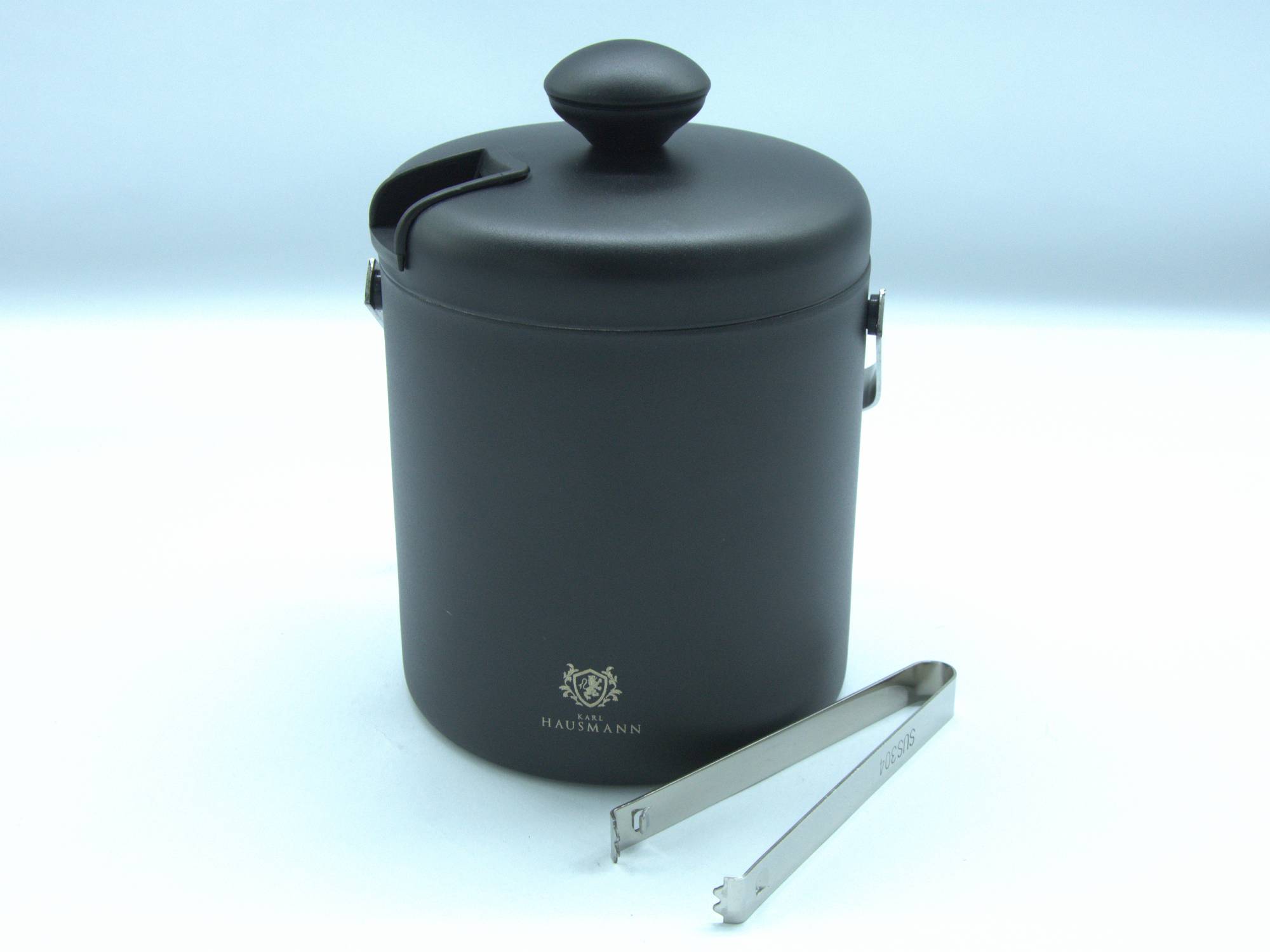 WIADERKO DO LODU ZE SZCZYPCAMI 1,3L CZARNE KH659
