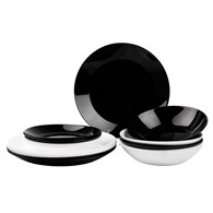 KPL.OBIADOWY 18PCS SONIA BLACK WHITE